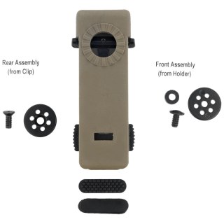 Mocowanie na pas ESP Roto 360° Belt / MOLLE Clip, zapinane - Khaki (UBC-02 KH)