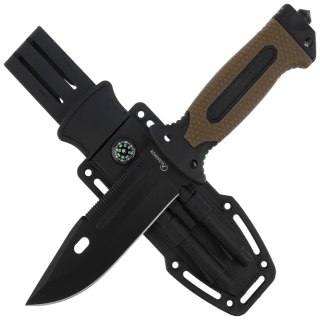 Nóż Martinez Albainox ABS/Rubber Coyote/Black, Black 3Cr13Mov (32664)