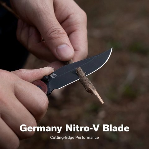 Nóż składany Civivi Clingman Burgundy G10, Black Stonewashed Nitro-V by Taylor Martin Best Damn EDC (C23065-2)