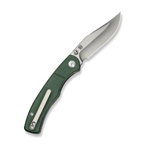 Nóż składany Civivi Clingman Green Canvas Micarta, Satin Nitro-V by Taylor Martin Best Damn EDC (C23065-4)