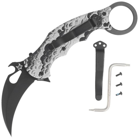 Nóż składany Fox The Storm Karambit Black Aluminium, Black N690Co (FX-599 ALB-2) Nóż składany Fox The Storm Karambit Black Aluminium, Black N690Co (FX-599 ALB-2)