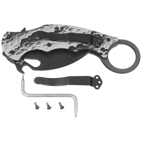 Nóż składany Fox The Storm Karambit Black Aluminium, Black N690Co (FX-599 ALB-2) Nóż składany Fox The Storm Karambit Black Aluminium, Black N690Co (FX-599 ALB-2)