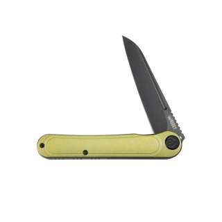 Nóż składany Kubey Dandy Gold Titanium, Blackwashed CPM S90V by Maksym Tkachuk (KB247E)