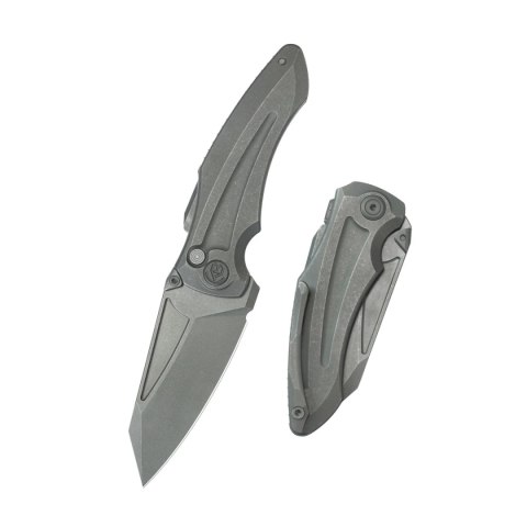 Nóż składany Kubey Sumo Grey Titanium, Darkblasted CPM 20CV by Jake Hoback (KB400B) Nóż składany Kubey Sumo Grey Titanium, Darkblasted CPM 20CV by Jake Hoback (KB400B)
