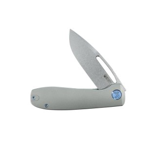 Nóż składany Kubey Supercell Grey Titanium, Stonewashed 14C28N by K.C. Spiron (KU353A)