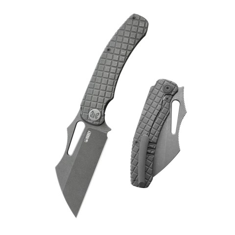Nóż składany Kubey Sylow Gray Titanium, Darkwashed 14C28N by James Lowe (KU260C) Nóż składany Kubey Sylow Gray Titanium, Darkwashed 14C28N by James Lowe (KU260C)