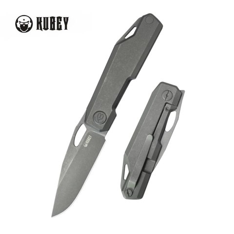 Nóż składany Kubey Verijero Darkblasted Titanium, Darkwashed 14C28N by George Ovchinnikov (KB340E) Nóż składany Kubey Verijero Darkblasted Titanium, Darkwashed 14C28N by George Ovchinnikov (KB340E)