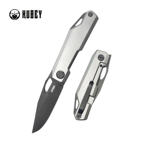 Nóż składany Kubey Verijero Grey Titanium, Blackwashed 14C28N by George Ovchinnikov (KB340B) Nóż składany Kubey Verijero Grey Titanium, Blackwashed 14C28N by George Ovchinnikov (KB340B)
