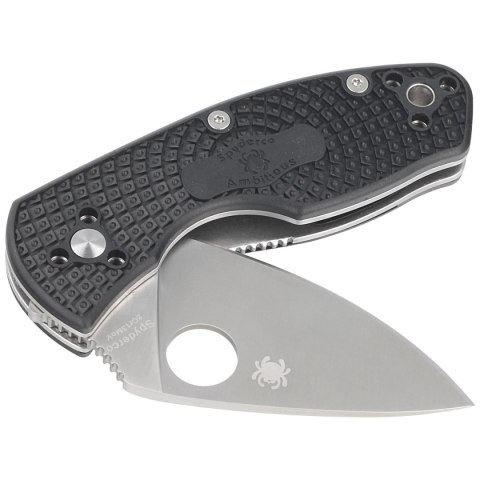 Nóż składany Spyderco Ambitious Black FRN, Plain 8Cr13MoV (C148PBK) Nóż składany Spyderco Ambitious Black FRN, Plain 8Cr13MoV (C148PBK)