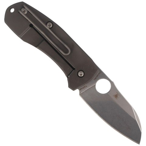 Nóż składany Spyderco Techno 2 Gray Titanium, Stonewashed CTS XHP by Marcin Slysz (C158TIP2) Nóż składany Spyderco Techno 2 Gray Titanium, Stonewashed CTS XHP by Marcin Slysz (C158TIP2)