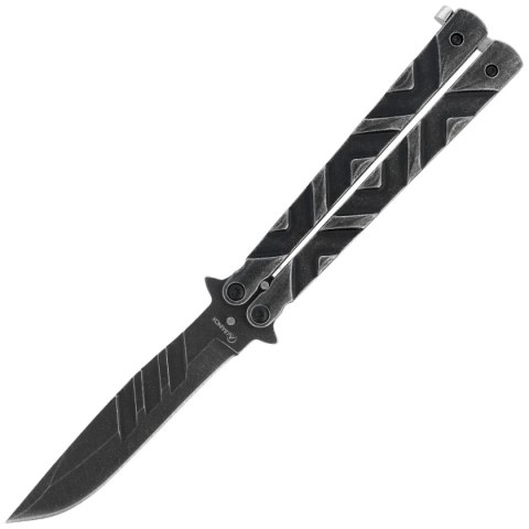 Nóż składany motylek Martinez Albainox Balisong Gray Stone Steel, Gray Stonewashed 3Cr13MoV (02105) Nóż składany motylek Martinez Albainox Balisong Gray Stone Steel, Gray Stonewashed 3Cr13MoV (02105)
