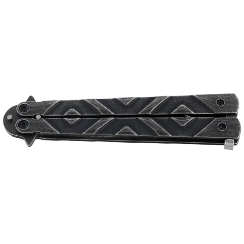 Nóż składany motylek Martinez Albainox Balisong Gray Stone Steel, Gray Stonewashed 3Cr13MoV (02105) Nóż składany motylek Martinez Albainox Balisong Gray Stone Steel, Gray Stonewashed 3Cr13MoV (02105)