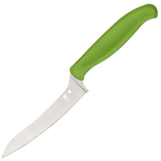 Nóż kuchenny Spyderco Z-Cut Pointed Tip Green Polypropylene, Satin CTS BD1N (K14PGN)