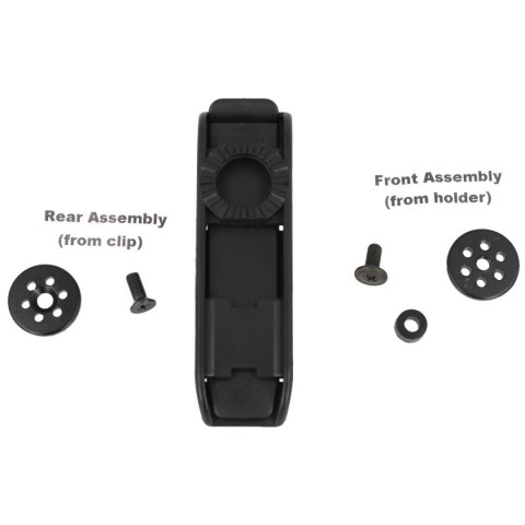 Mocowanie do taśm ESP Roto 360° Single-row MOLLE Clip, wsuwane (UBC-04-1 BK) Mocowanie do taśm ESP Roto 360° Single-row MOLLE Clip, wsuwane (UBC-04-1 BK)