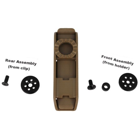 Mocowanie do taśm ESP Roto 360° Single-row MOLLE Clip, wsuwane (UBC-04-1 KH) Mocowanie do taśm ESP Roto 360° Single-row MOLLE Clip, wsuwane (UBC-04-1 KH)