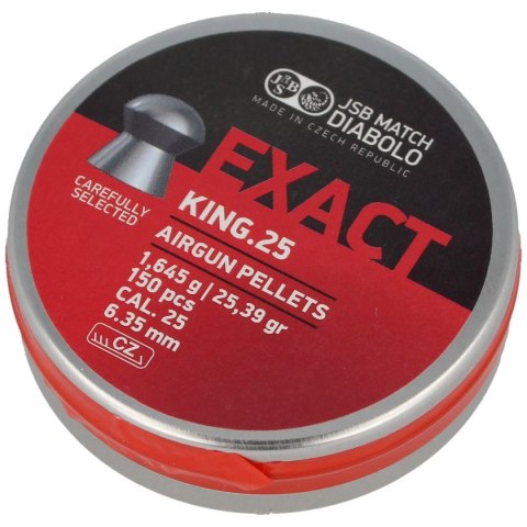 Śrut JSB Diabolo Exact King 6.35mm, 150szt (546298-150) Śrut JSB Diabolo Exact King 6.35mm, 150szt (546298-150)