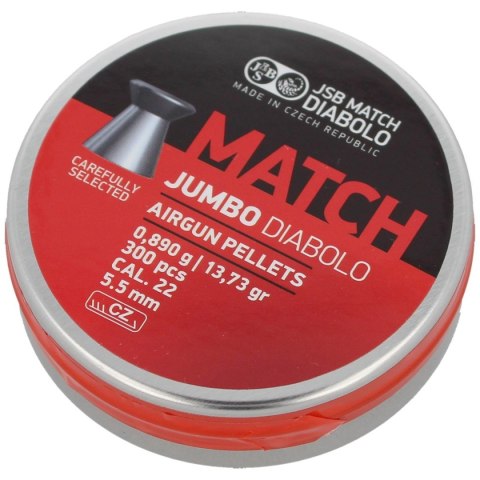 Śrut JSB Diabolo Jumbo Match 5.5mm 300szt (546250-300) Śrut JSB Diabolo Jumbo Match 5.5mm 300szt (546250-300)