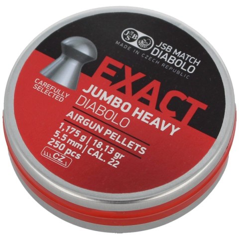 Śrut JSB Exact Jumbo Heavy 5.52mm, 250szt (546287-250) Śrut JSB Exact Jumbo Heavy 5.52mm, 250szt (546287-250)
