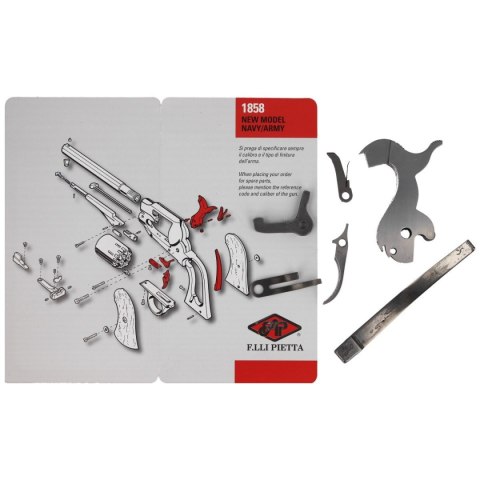 Zestaw naprawczy stainless Pietta 1858 Remington (AC077) Zestaw naprawczy stainless Pietta 1858 Remington (AC077)