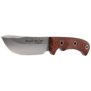 Nóż Muela Aborigen-12C Brown Canvas Micarta, Satin X50CrMoV15 by Maykol Garcia