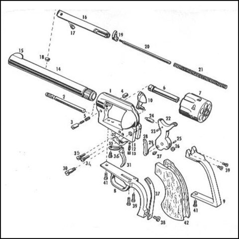 Rewolwer Pietta 1873 Colt Peacemaker 7½'' Steel .44 Nickel (SA73-201) Rewolwer Pietta 1873 Colt Peacemaker 7½'' Steel .44 Nickel (SA73-201)