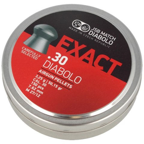 Śrut JSB Diabolo Exact .30 (7.62mm) 150szt (546031-150) Śrut JSB Diabolo Exact .30 (7.62mm) 150szt (546031-150)