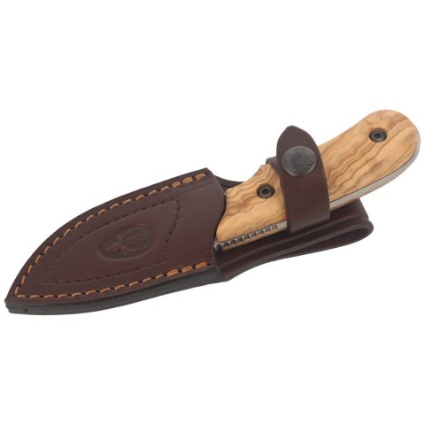 Nóż Muela Full Tang Olive Wood, Satin X50CrMoV15 (IBEX-8.OL)