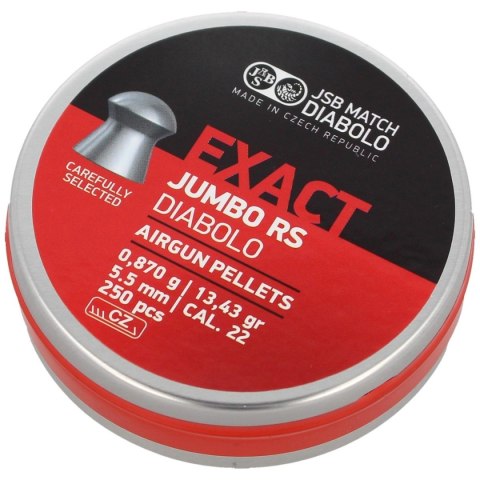 Śrut JSB Exact Jumbo RS 5.52mm 250szt (546207-250) Śrut JSB Exact Jumbo RS 5.52mm 250szt (546207-250)
